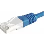 EXERTIS CONNECT Cat6 S/FTP PiMF patch kábel, modrá, 0,7 m, štíhly Snagless-Boot 856841