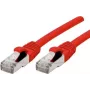 Exertis Connect Cat6a S/FTP sieťový patch kábel, RJ45, červená, 5m, 10Gbps, 500MHz 858472