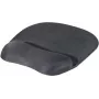 EXERTIS CONNECT podložka pod myš s gélovou opierkou zápästia, čierna, 250 x 200 mm, protišmyková spodná strana, prešívané okraje 190469