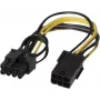 EXERTIS CONNECT PCI Express 6-pin na 8-pin napájací adaptérový kábel pre grafické karty (146695)