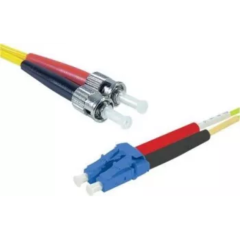 EXERTIS CONNECT ST/UPC na LC/UPC Single-Mode Duplex OS2 LSZH LWL patch kábel, 3m, žltá