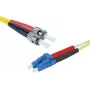 EXERTIS CONNECT ST/UPC na LC/UPC Single-Mode Duplex OS2 LSZH LWL patch kábel, 3m, žltá