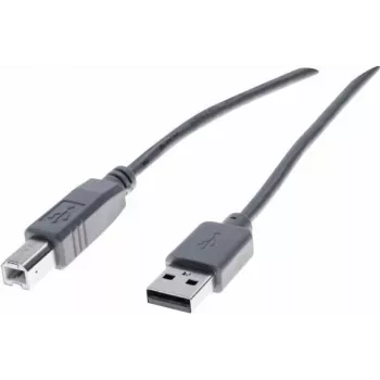 Exertis Connect USB 2.0 kábel A na B, 60 cm, sivý 532406