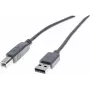 Exertis Connect USB 2.0 kábel A na B, 60 cm, sivý 532406