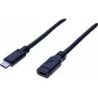 EXERTIS CONNECT USB 3.1 Gen 2 USB-C predlžovací kábel 1m konektor samec na konektor samica 10Gbps 100W PD 4K video čierna 532495
