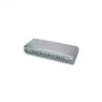 EXSYS EX-1163 4-portový USB 2.0 hub s napájacím zdrojom, plast, čierny