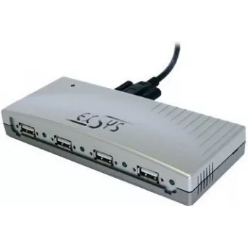 EXSYS EX-1163V 4-port USB 2.0 hub s priskrutkovateľným káblom, plastové puzdro