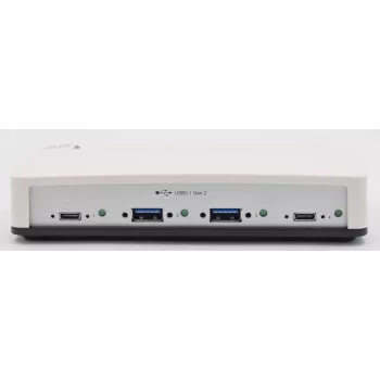 EXSYS EX-1250V priemyselný 4-portový USB 3.2 Gen 2 hub s montážou na DIN lištu, stenu a do racku