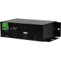 EXSYS EX-1274HMV 4-portový USB 3.2 Gen 2 priemyselný hub s 2x USB-A a 2x USB-C, kov, montáž na DIN lištu/stenu/do racku