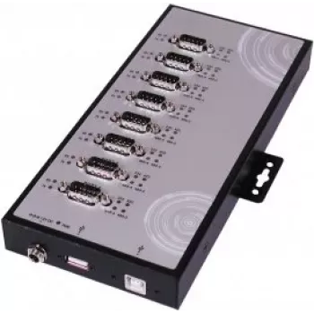 EXSYS EX-1348HMV 8-port USB 2.0 na RS-232/422/485 sériový adaptér hub s kovovým puzdrom a čipovou sadou FTDI
