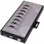 EXSYS EX-1348HMV 8-port USB 2.0 na RS-232/422/485 sériový adaptér hub s kovovým puzdrom a čipovou sadou FTDI