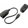 EXSYS EX-1441-2 Gigabit Ethernet extender cez koaxiálny kit, dosah 1000 m, kovové puzdro, čierny