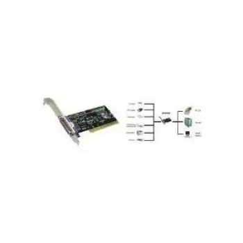 EXSYS EX-41010 PCI-X paralelný adaptér, IEEE 1284, DB25 konektor samica, MosChip MCS9901, Low Profile