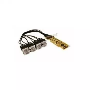 EXSYS EX-42378 2-port RS-232 PCI Express sériový adaptér karta, Low Profile