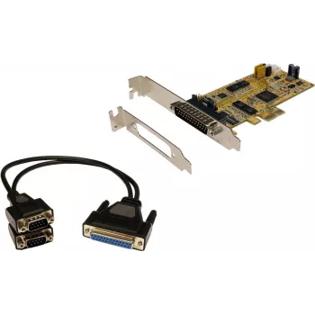 EXSYS EX-45362 2-port RS-232 PCIe x1 sériová adaptérová karta, Low Profile, ASIX AX99100