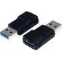 EXSYS EX-47991 USB 3.1 Gen 1 Type-A konektor samec na Type-C konektor samica adaptér, čierny