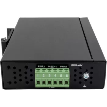 EXSYS EX-6205 8-portový priemyselný Ethernet switch, 10/100 Mbps, DIN lišta, -40 až 75°C
