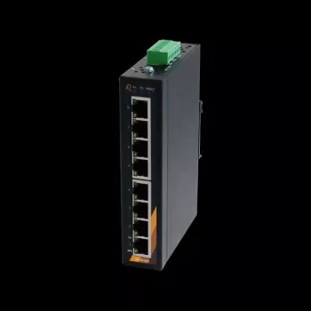 EXSYS EX-6225 8-portový Gigabit Ethernet switch, 10/100/1000 Mbps, kovové puzdro, montáž na stôl/stenu, Plug and Play