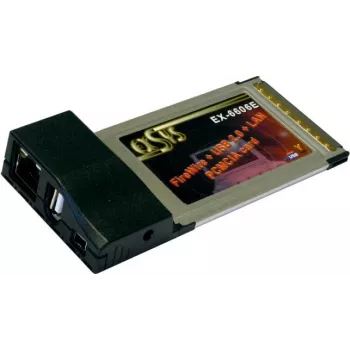 EXSYS EX-6606E CardBus 10/100 Ethernet + USB 1.1 + FireWire 400 Combo adaptér