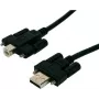 EXSYS EX-K1555V USB 2.0 kábel, Type-A konektor samec na Type-B konektor samec so skrutkami, 5 m, čierny