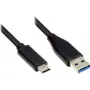 EXSYS EX-K1584-5.0 USB 3.2 Gen 1 kábel, USB-A na USB-C, 5 m, čierny