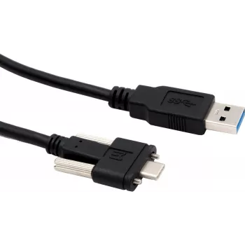 EXSYS EX-K1593V USB 3.2 Gen 2 kábel, USB-A na USB-C, 1m, čierna, 10Gbps, 60W nabíjanie