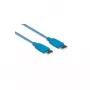 EXSYS EX-K1610-0.5 USB 3.2 Gen 1 kábel, USB-A konektor samec na USB-A konektor samec, 0,5 m, modrý