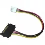 EXSYS EX-K41910 Floppy-na-SATA napájací adaptérový kábel 0,4 m čierny