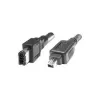 EXSYS FireWire 400 kábel 6-pin na 4-pin, 1,5 m, čierny EX-K6811