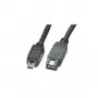 EXSYS FireWire 800 na 400 kábel 9-pin na 4-pin, 2m, čierny EX-K6871