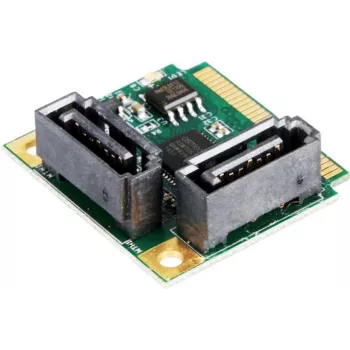 EXSYS Mini PCIe SATA III radič, 2-port, 6Gbps, ASM1061, Full-Height EX-48080-2