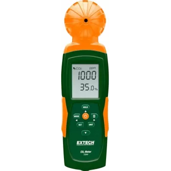 Extech CO240 merač oxidu uhličitého s teplotou, USB dátový logger, 0-9999 ppm