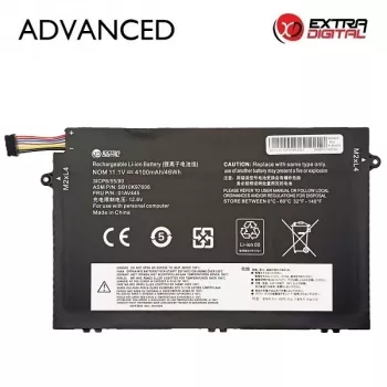 Extra Digital Advanced náhradná batéria pre Lenovo ThinkPad T470 T480 A475 A485 T570 T580 P51S P52S, 01AV445, 4100mAh, 11.4V, Li-ion, 6 článkov, čierna