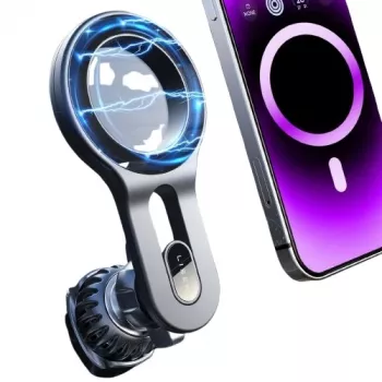EXTRA DIGITAL magnetický držiak telefónu do vetracích mriežok – univerzálny držiak smartfónu s 360° otáčaním, N52 neodýmové magnety - čierny (HB390489)