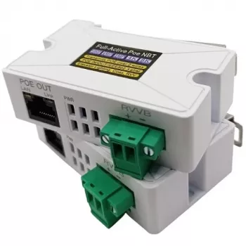 EXTRA DIGITAL PoE 10/100M Ethernet extender kit cez 2-drôtový kábel, až do 200 m, vysielač a prijímač