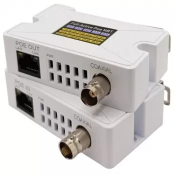 EXTRA DIGITAL PoE 10/100M extender cez koaxiálny kábel, do 500 m, kit