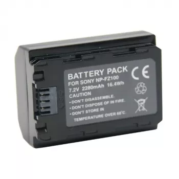 EXTRA DIGITAL SONY NP-FZ100 batéria, 2250mAh - nabíjateľná lítium-iónová batéria pre Sony Alpha kamery