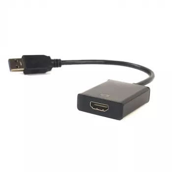 EXTRA DIGITAL USB 3.0 Type-A na HDMI adaptér, 1080p 60Hz, čierny