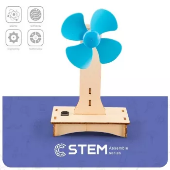 EXTRA DIGITAL drevená stavebnica elektrický ventilátor vzdelávací model