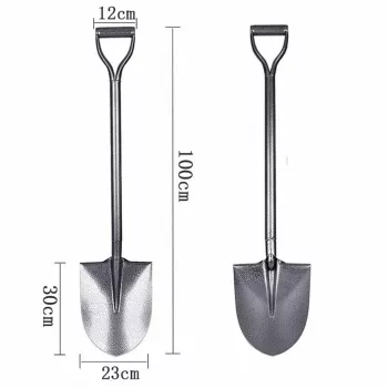 EXTRALINK BLACK FORST záhradná rovná lopata 100cm