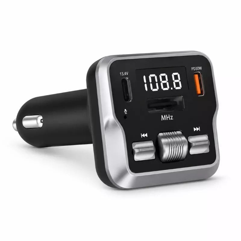 EXTRALINK Bluetooth FM vysielač s 2 USB nabíjacími portami a slotom na MicroSD kartu