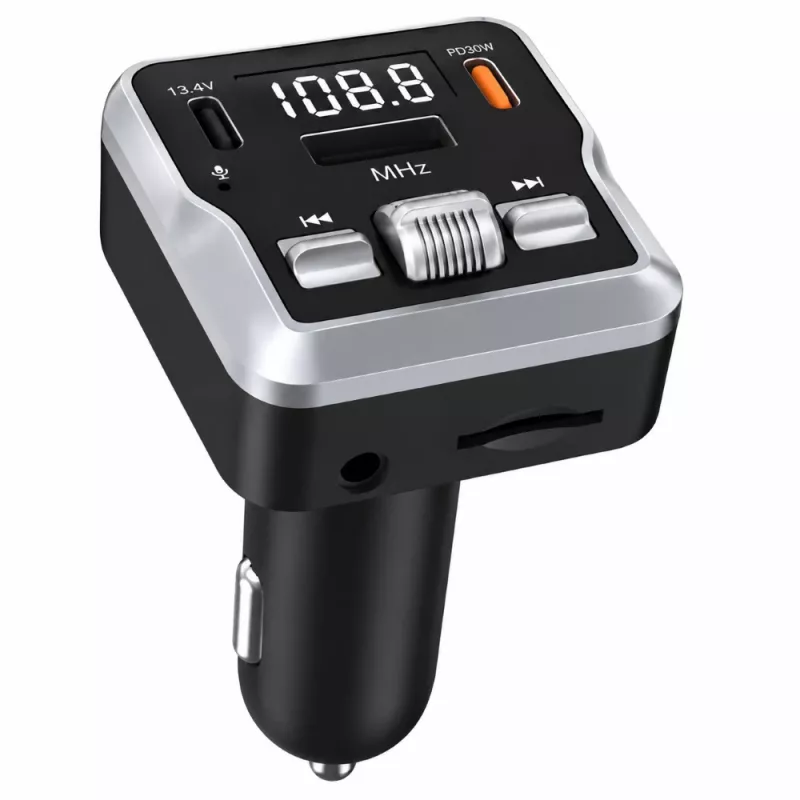 EXTRALINK Bluetooth FM vysielač s 2 USB nabíjacími portami a slotom na MicroSD kartu