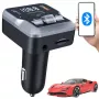 EXTRALINK Bluetooth FM vysielač s 2 USB nabíjacími portami a slotom na MicroSD kartu
