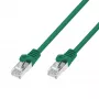 Extralink Cat.7 S/FTP 1m 20G zelený patch kábel LAN, medený sieťový kábel krútená dvojlinka