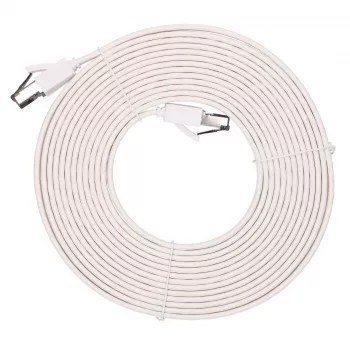EXTRALINK Cat.8 U/FTP plochý patch kábel 5m 40Gbps biely