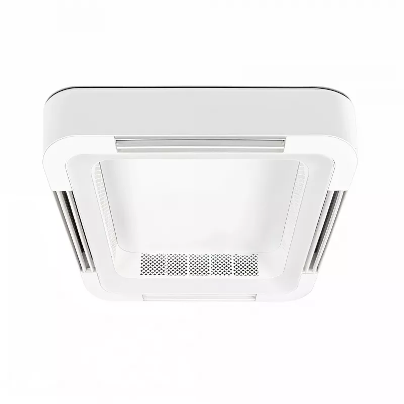 Extralink Cube Air 23 smart WiFi stropný ventilátor so svetlom, biela, 59 cm, ovládanie cez aplikáciu