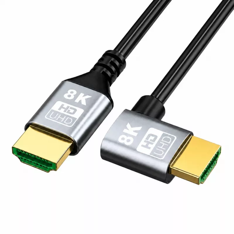 EXTRALINK HDMI 2.1 8K HDR 2M kábel s ľavým uhlom