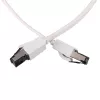 EXTRALINK LAN patch kábel Cat.8 U/FTP 15m 40G plochý, tienený, fóliový, meď, biely