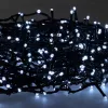 Extralink LED svetelná reťaz 200 LED studená biela 10m + 3m IP44 interiér/exteriér