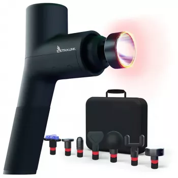 Extralink masážna gymgun Fit 2.0 Pro masážna pištoľ, 7 nástavcov, 6 režimov
